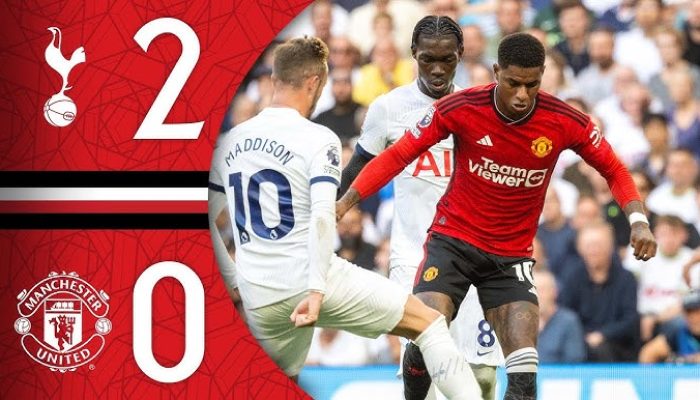 Hasil Liga Inggris Tottenham vs Manchester United 2-0