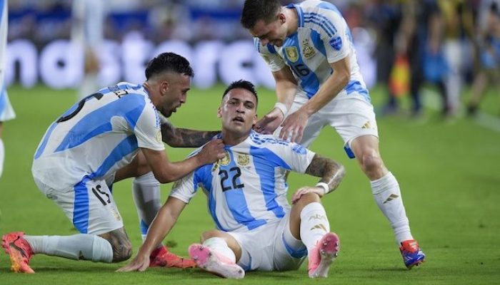 Lautaro Martinez mencetak gol untuk Argentina di final Copa America 2024