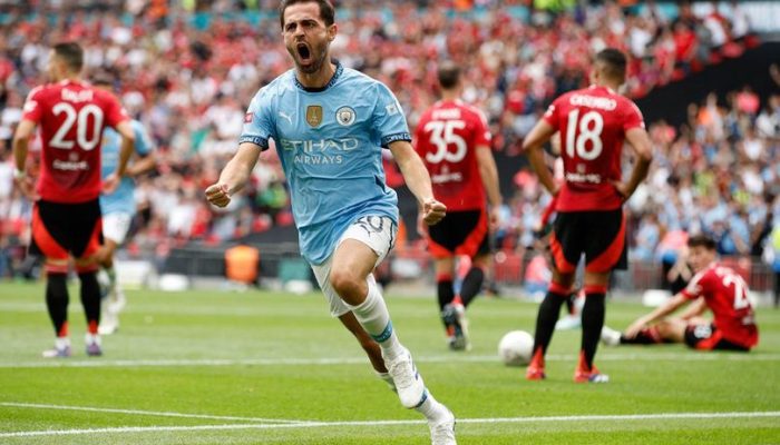 Hasil Manchester United vs Manchester City: Skor 1-1 (Pen. 6-7)