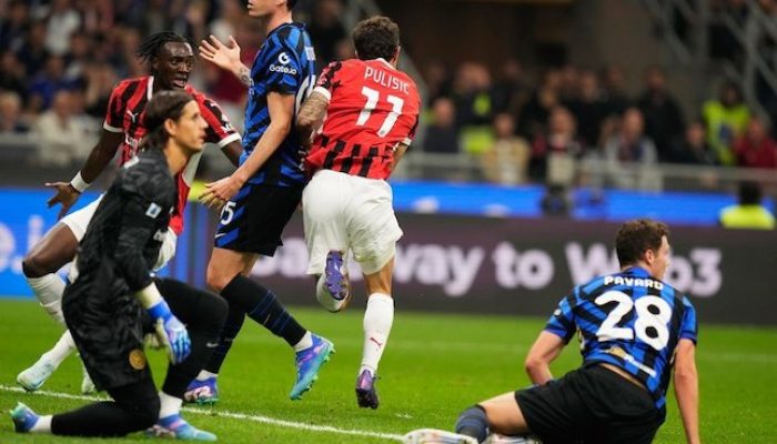 Christian Pulisic mencetak gol dalam duel Serie A antara Inter Milan vs AC Milan, Senin (23/9/2024).