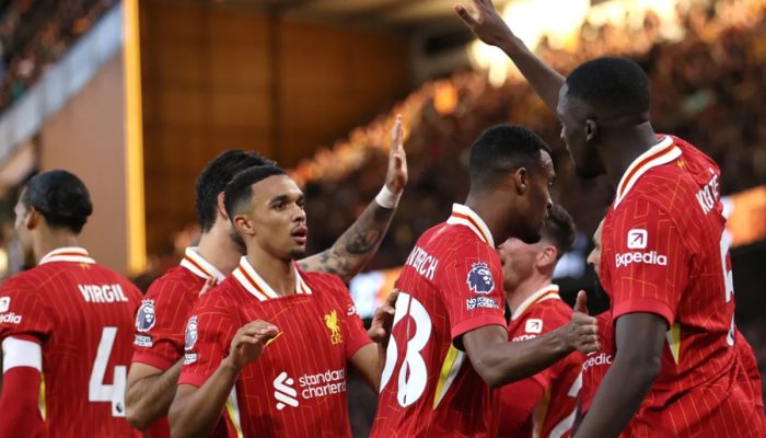 Hasil Wolverhampton vs Liverpool: Skor 1-2