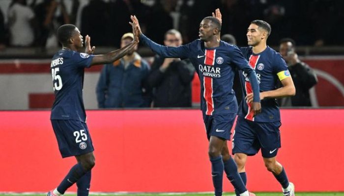 Hasil PSG vs Brest: Skor 3-1