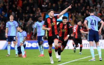 hasil-bournemouth-vs-arsenal-skor-2-0